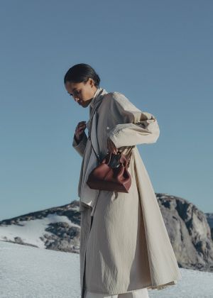 polene numero neuf leather shoulder bag with box 6386 polene numero neuf leather shoulder bag with box 6386