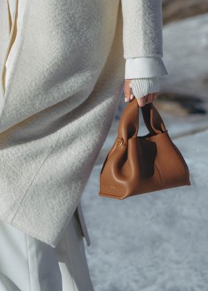 polene numero neuf leather shoulder bag with box 6389 polene numero neuf leather shoulder bag with box 6389
