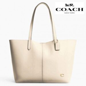 coach north tote bag 32 with dustbag tags etc beige white