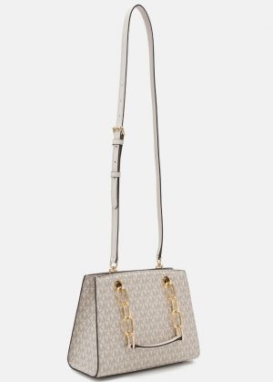 michael kors cynthia small signature logo satchel 5641 michael kors cynthia small signature logo satchel 5641