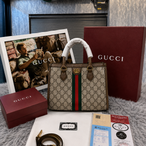 gucci ophidia small gg tote bag with double box premium quality 6356