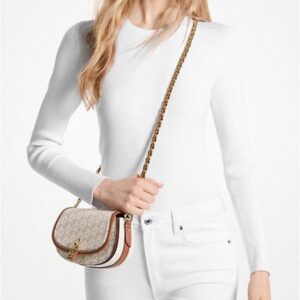  michael kors mila shoulder bag with og box(20236 biege)