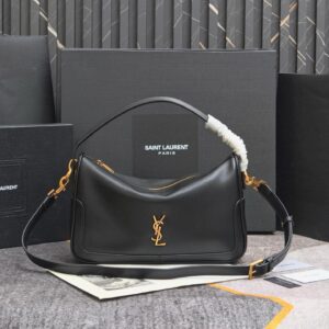 ysl saint laurent jamie ponchon bag with og box dust bag & carry bag (508 black)