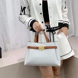 michael kors jet set monogram print shoulder bag 801