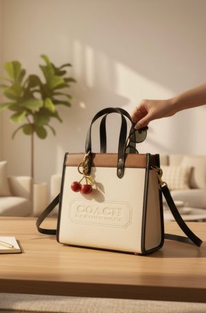 coac h field tote 22 bag with og folding box with charm 6249 coac h field tote 22 bag with og folding box with charm 6249