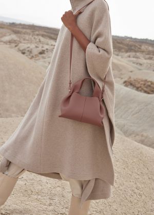 polenee numero neuf leather shoulder bag with box (pink 5981) polenee numero neuf leather shoulder bag with box (pink 5981)