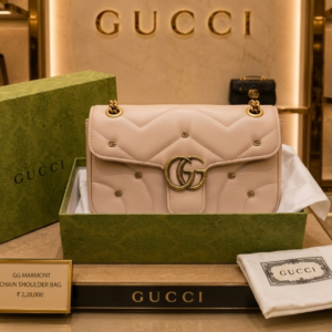 gucc i gg marmont shoulder bag with dust bag folding box 6411