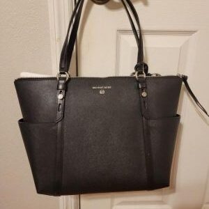 sullivan side cut tote bag with dust bag 6369