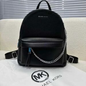 michae.l kors rhea medium color block black logo backpack black 62207
