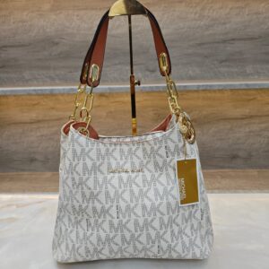 michae.l kors fulton shoulder bag with dust bag beige brown 8500