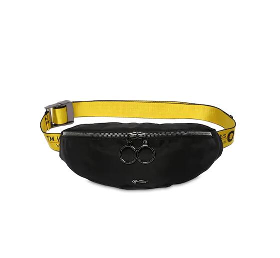 off whitee binder nylon waist fannypack track belt bag with dust bag (1955) black sale off whitee binder nylon waist fannypack track belt bag with dust bag (1955) black sale