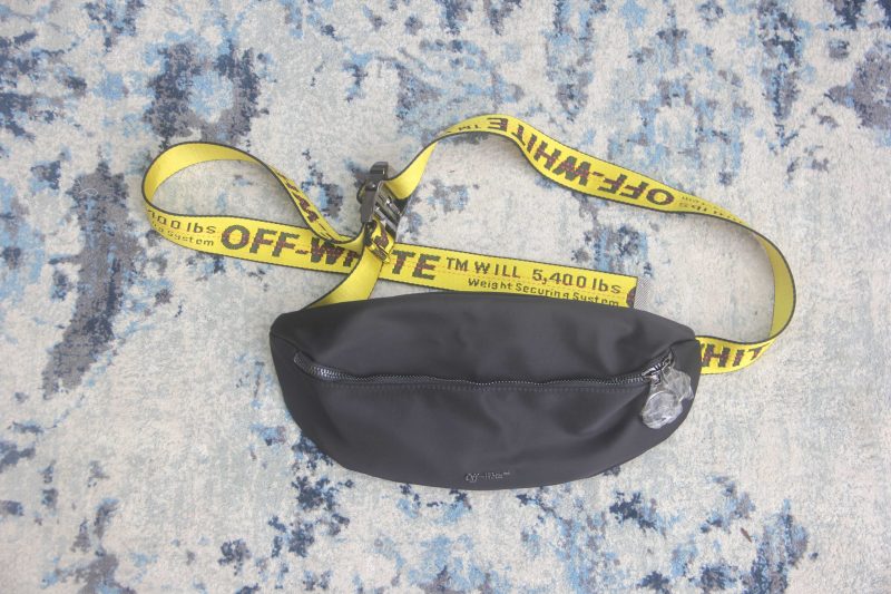 off whitee binder nylon waist fannypack track belt bag with dust bag (1955) black sale off whitee binder nylon waist fannypack track belt bag with dust bag (1955) black sale