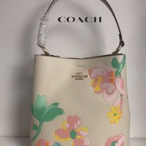 coa chbucket bag natural multi with box 5264