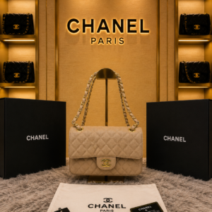 chane l paris jumbo big size lather quality inner branding with box bill 6432