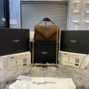 ysl saint laurent college medium chain bag dubble box packing 6441