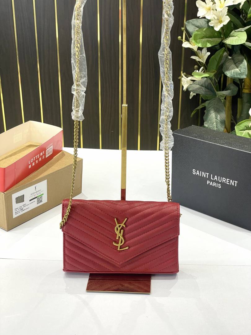 ysl saint laurent college medium chain bag khaki dubble box packing 6451 ysl saint laurent college medium chain bag khaki dubble box packing 6451