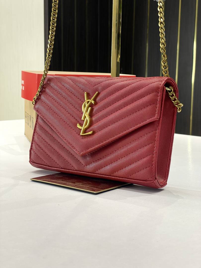 ysl saint laurent college medium chain bag khaki dubble box packing 6451 ysl saint laurent college medium chain bag khaki dubble box packing 6451