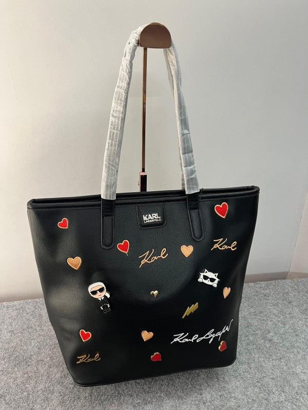 karl lagerfeld embossed logo tote para mujer original with dust bag 6454 karl lagerfeld embossed logo tote para mujer original with dust bag 6454