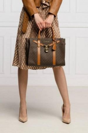 michael kor s nouveau hamilton large satchel bag with dust bag 20029 coffee brown 5333 michael kor s nouveau hamilton large satchel bag with dust bag 20029 coffee brown 5333