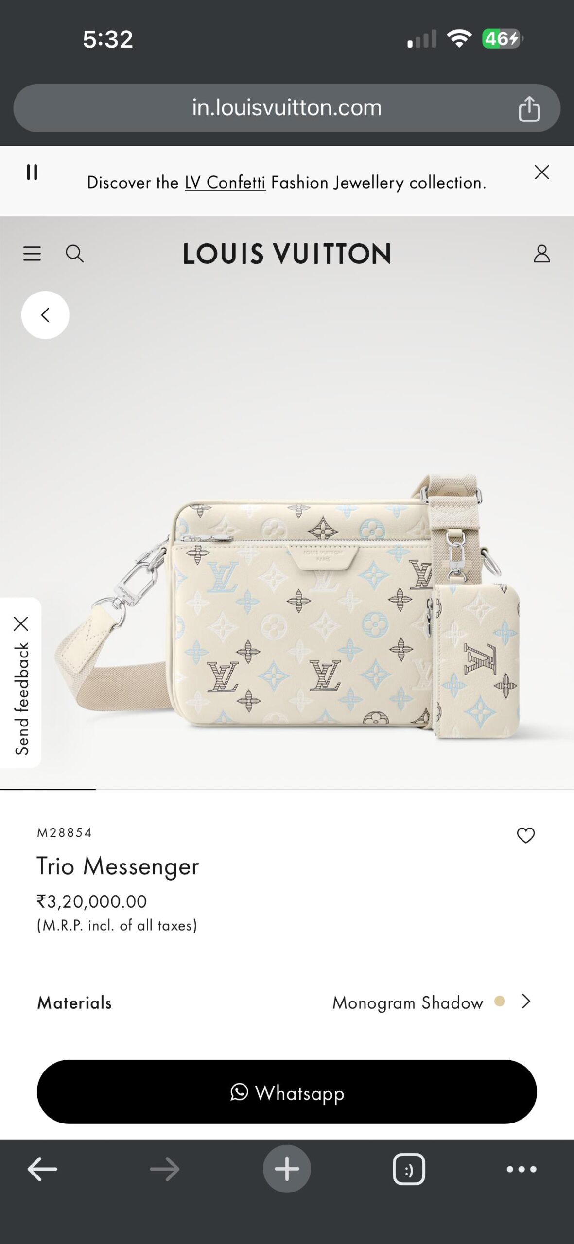 louiss vuitton lv m28854 virgil abloh trio messenger multi crossbody bag with og box & dust bag beige white louiss vuitton lv m28854 virgil abloh trio messenger multi crossbody bag with og box & dust bag beige white