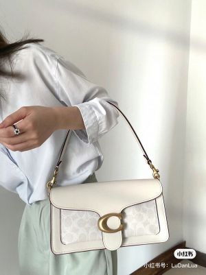 coachh tabby 26 shoulderbag with originalbox dustcover 8202 white wt apricot coachh tabby 26 shoulderbag with originalbox dustcover 8202 white wt apricot