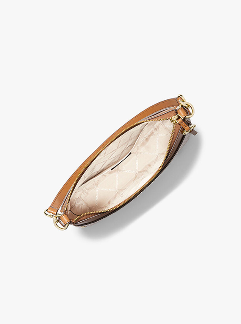 michaell kors 2038 jet set shoulder crossbodybag with originalbox dustcover beige brown michaell kors 2038 jet set shoulder crossbodybag with originalbox dustcover beige brown
