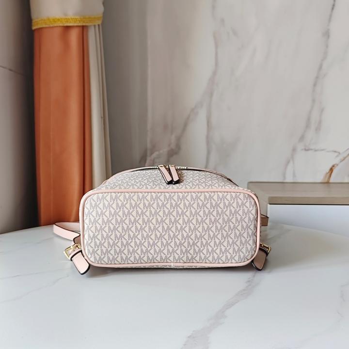 michaell kors 908 pink beige cb signature edition medium backpack with carry bag & dust cover pink beige michaell kors 908 pink beige cb signature edition medium backpack with carry bag & dust cover pink beige