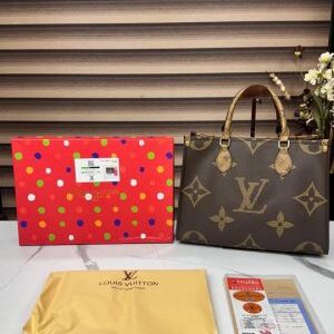 louiss vuittion on the go medium tote bag with box dustbag bill 5815