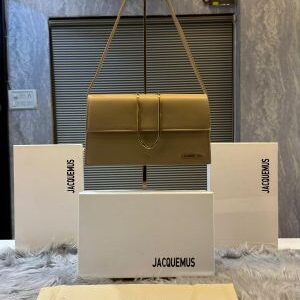 jacquemus leather le bambino with sling strap og box & dust bag 6242