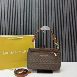 michaell kors cb 8389 coffee jet set shoulder bag with original dustcovertags and carry bag
