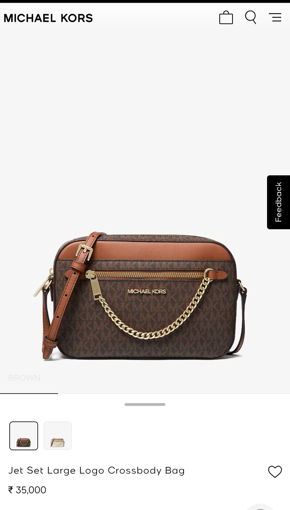 michaell kors jet set 10399 coffee front zip camera crossbody with original box & dust cover coffee brown michaell kors jet set 10399 coffee front zip camera crossbody with original box & dust cover coffee brown