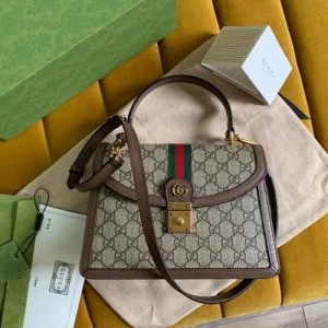 gucc i ophidia gg supreme top handel bag with box big size carrybag 313