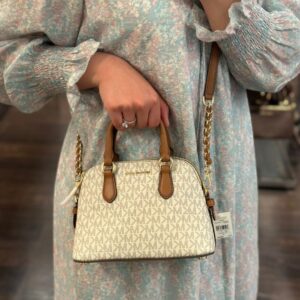 michaell kors mk m05 beige veronica extra small logo crossbody bag with og box dust cover m05 beige
