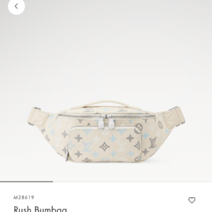 louiss vuitton rush gradient off whitee bumbag monogram heritage with og & dust cover 47058 off whitee