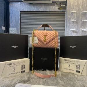 ysl saint laurent college medium chain bag dubble box packing 6442