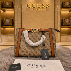 guess deauville pearl canvas tote bag 6449