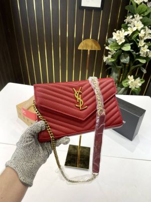 ysl saint laurent college medium chain bag khaki dubble box packing 6451 ysl saint laurent college medium chain bag khaki dubble box packing 6451