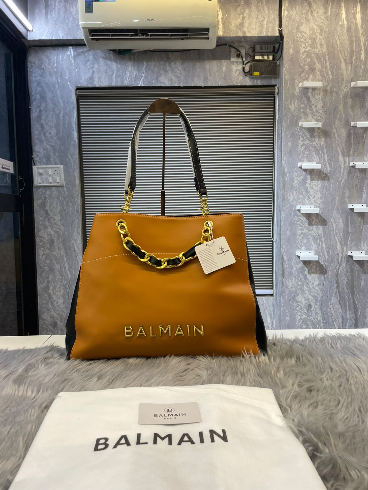 balmai n army leather trimmed printed nvas tote 6476 balmai n army leather trimmed printed nvas tote 6476