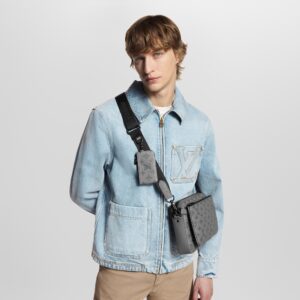 louuis vuitton lv m45320 virgil abloh trio messenger multi crossbody bag with og box & dust bag grey