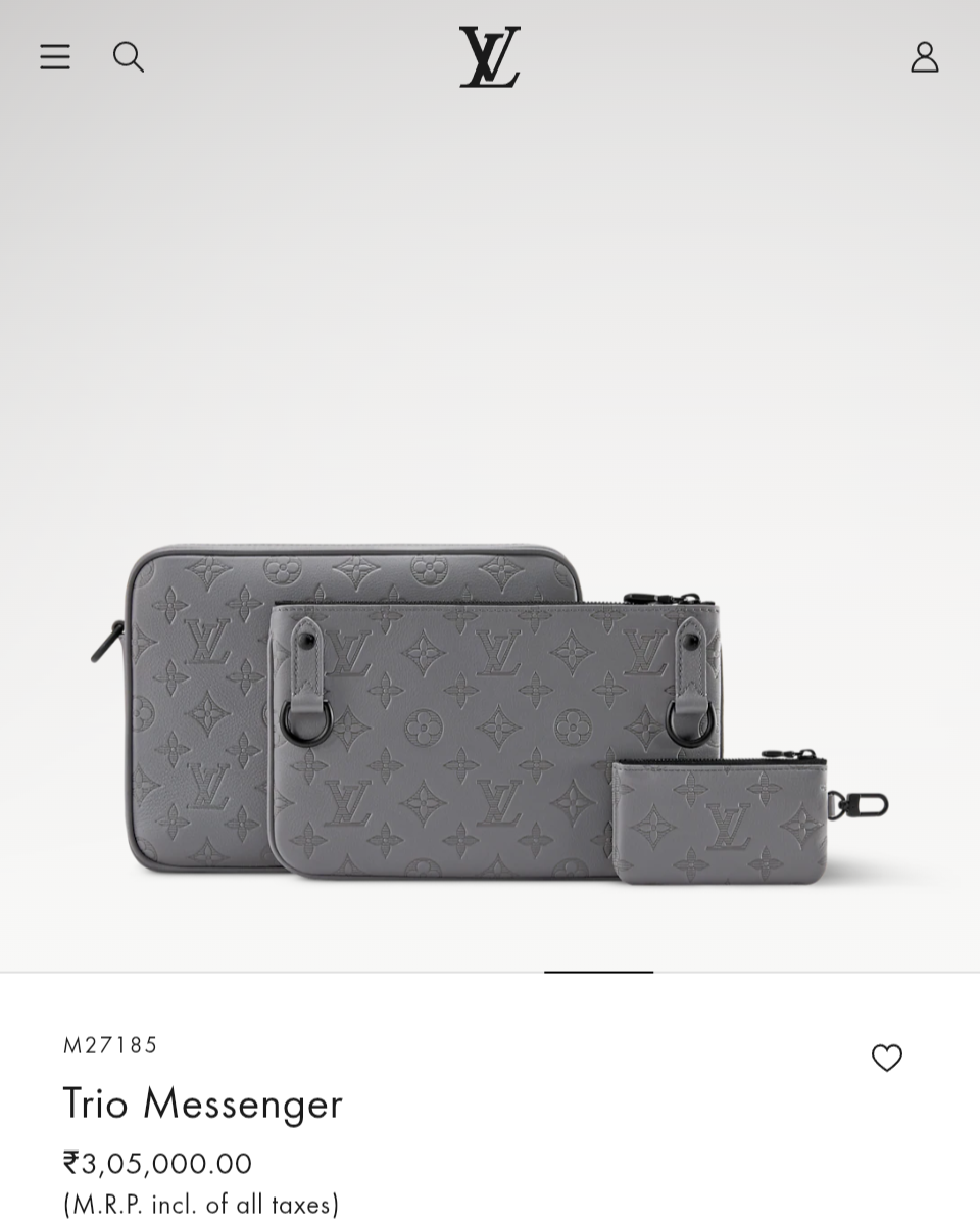 louuis vuitton lv m45320 virgil abloh trio messenger multi crossbody bag with og box & dust bag grey louuis vuitton lv m45320 virgil abloh trio messenger multi crossbody bag with og box & dust bag grey