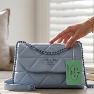 pradda qualited nappa leather shoulder bag with og box and dust bag 6490
