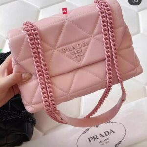 pradda qualited nappa leather shoulder bag with og box and dust bag 6491