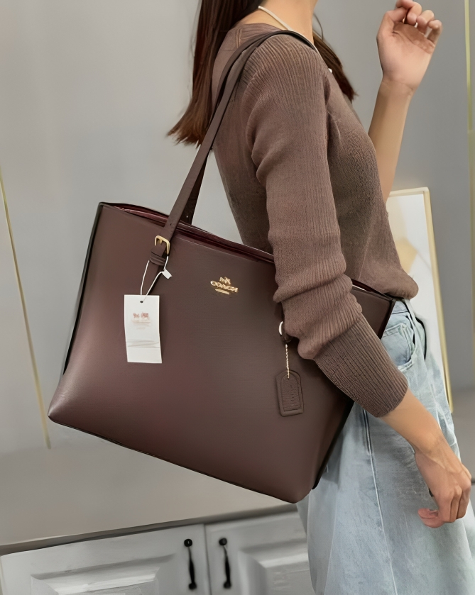 coacch tote mollie khakhi brown large tote bag with dust cover tags 2401 khakhi coacch tote mollie khakhi brown large tote bag with dust cover tags 2401 khakhi