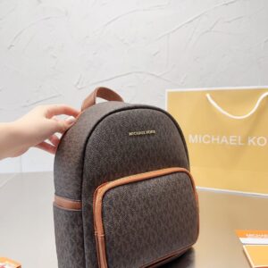 michaeel kors mk medium backpack coffee brown with dust bag 21050 coffee brown
