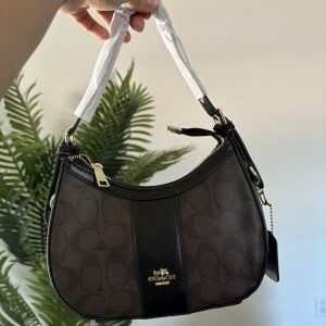 coac kleo hobo bag in signature canvas bag with box 6013