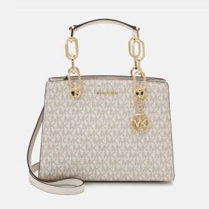 michael kor kcynthia small signature logo satchel 5641