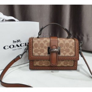 coac studded flap sling bag with box 311 coac studded flap sling bag with box 311