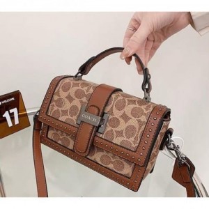 coac studded flap sling bag with box 311 coac studded flap sling bag with box 311