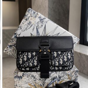 christian dio mini saddle messenger bag with box 6499