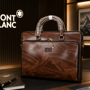 mont blanc polished premium quality laptop bag 6511